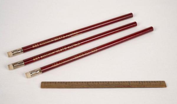 2 And 3 American Pencil Company Pencils SOHS# 77.188.5 And Ruler SOHS 87.1.2833 0