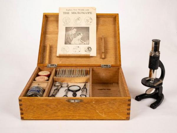43 Microscope Set With Tools SOHS# 1964.180.3